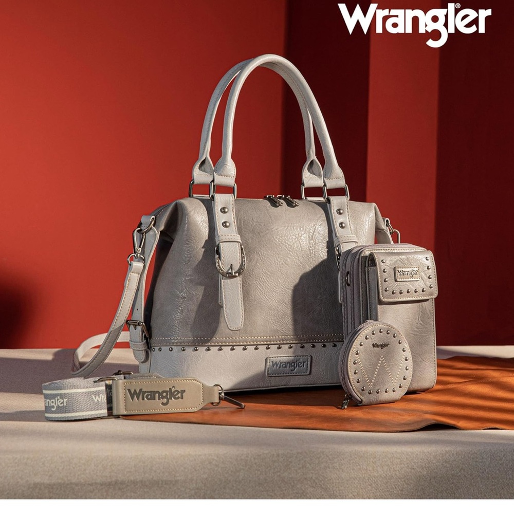 Wrangler Women's Gray Shoulder Bag Trio - Picture 2 of 4